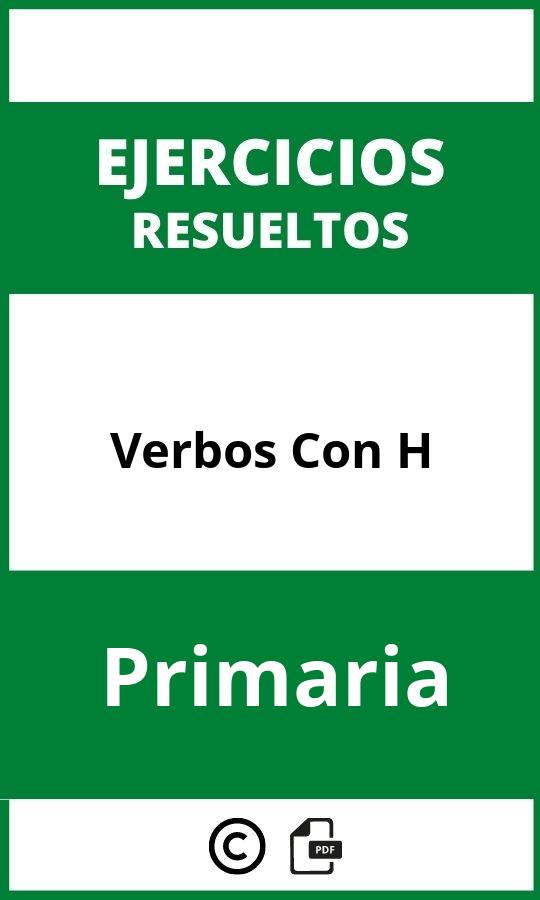 Ejercicios Verbos Con H Primaria PDF