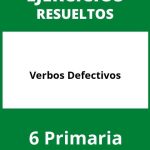 Ejercicios Verbos Defectivos 6 Primaria PDF