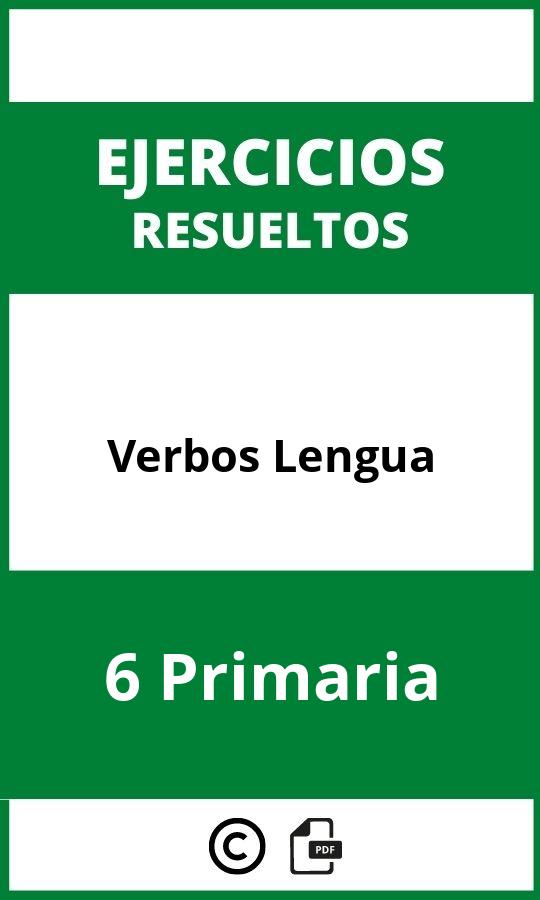 Ejercicios Verbos Lengua 6 Primaria PDF