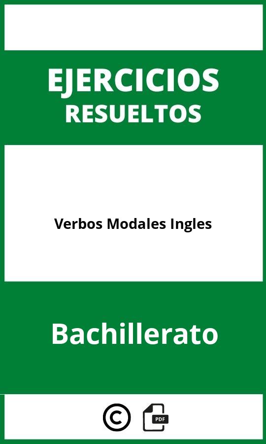 Ejercicios Verbos Modales Ingles Bachillerato PDF