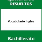 Ejercicios Vocabulario Ingles Bachillerato PDF