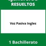 Ejercicios Voz Pasiva Ingles 1 Bachillerato PDF