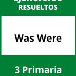 Ejercicios Was Were 3 Primaria PDF