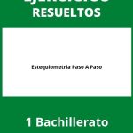 Estequiometria Ejercicios  Paso A Paso PDF 1 Bachillerato