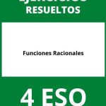 Funciones Racionales Ejercicios  PDF 4 ESO