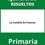 La Familia En Frances Ejercicios PDF Primaria