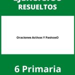 Oraciones Activas Y Pasivas Ejercicios 6 Primaria PDF