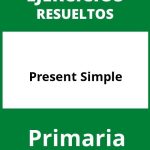 Present Simple Ejercicios PDF Primaria