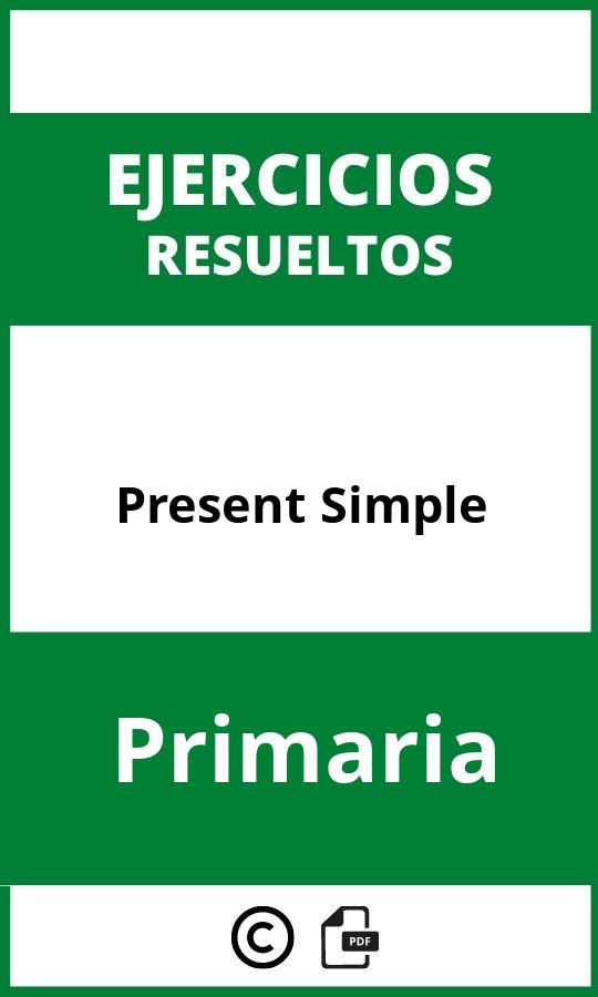 Present Simple Ejercicios PDF Primaria