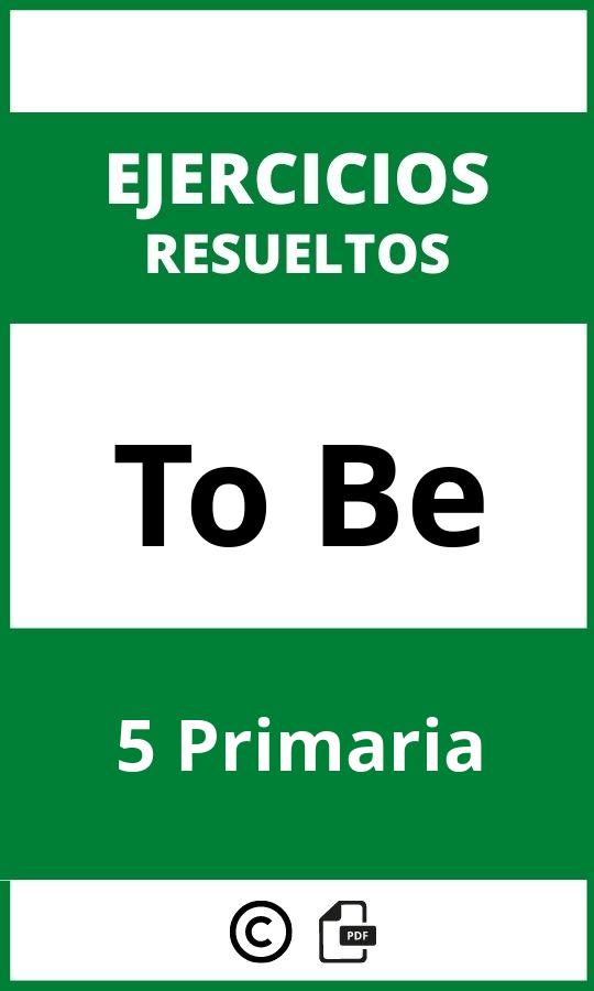 To Be 5 Primaria Ejercicios PDF