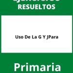 Uso De La G Y J Ejercicios Para Primaria PDF