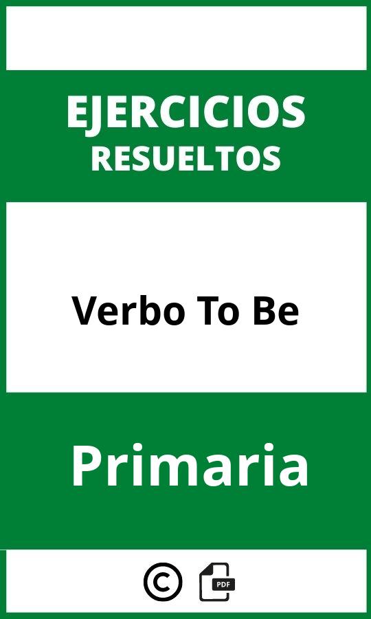 Verbo To Be Ejercicios Primaria PDF